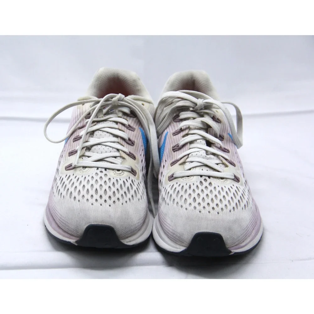 Nike Zoom Pegasus 34 Running Shoes Womens Size 7.5 Summit White Blue 880560-105